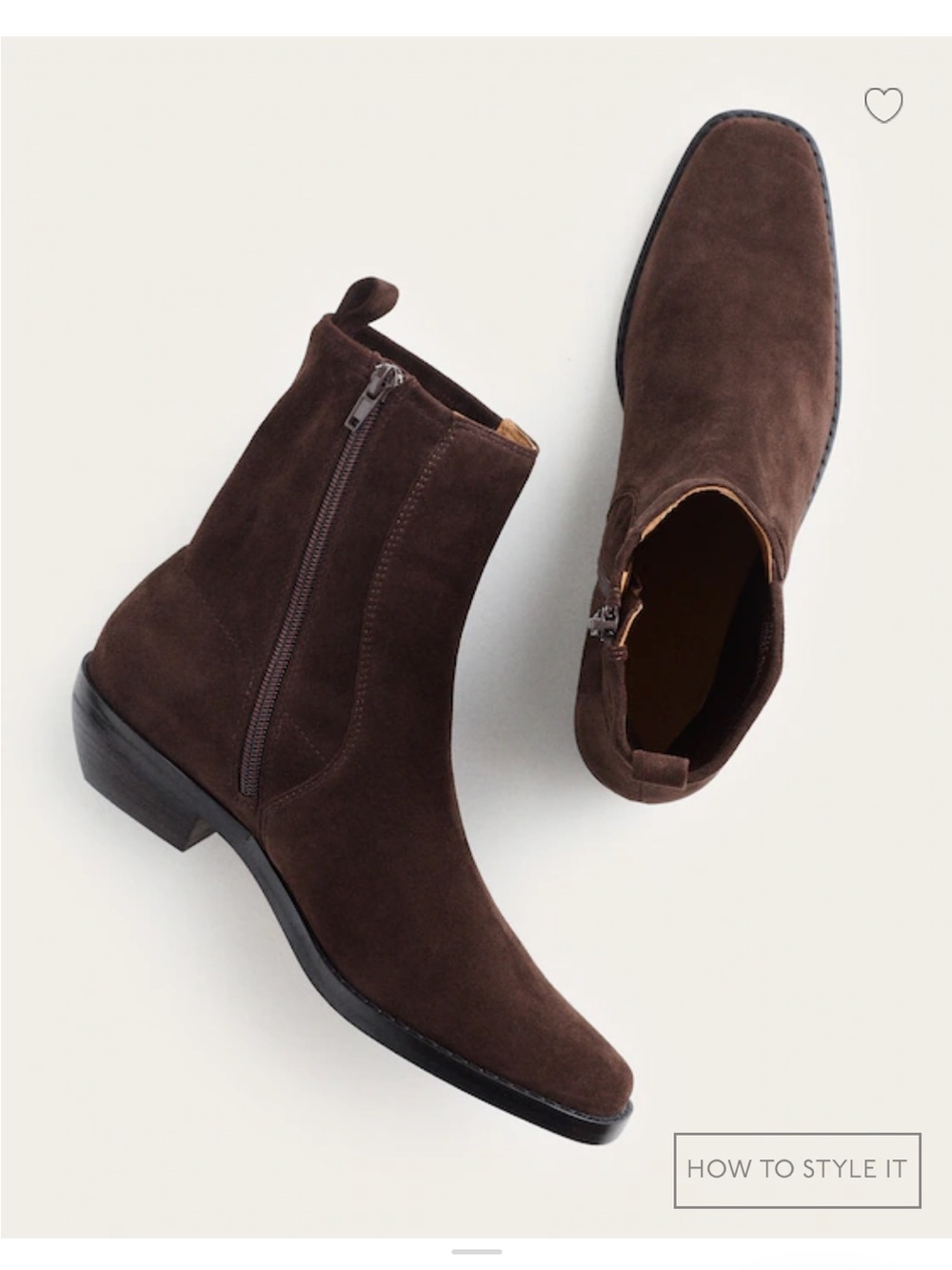 NWT Madewell Dark Carob Brown Suede Idris Boots - 6.5